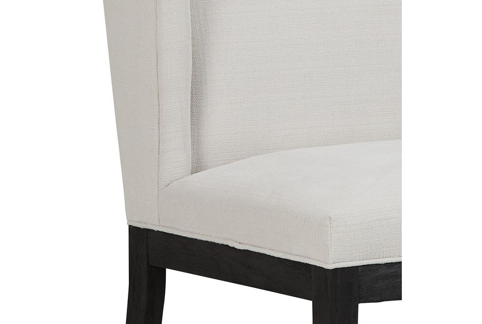 Buckner White Large Wing Chair